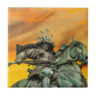 Staty av Kusunoki Masashige, Japan Kakelplatta