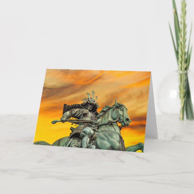 Staty av Kusunoki Masashige, Japan Kort (Framsida)