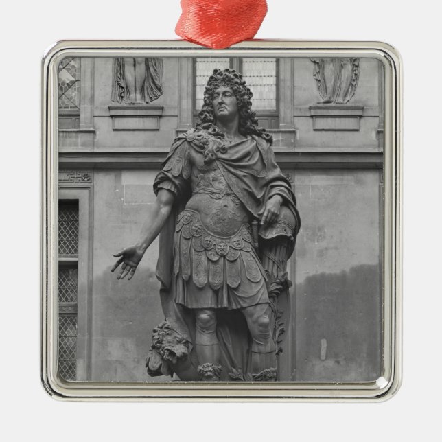 Staty av Louis XIV Julgransprydnad Metall (Framsidan)