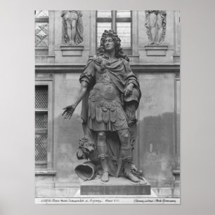 Staty av Louis XIV Poster