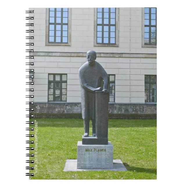 Staty av Max Planck i Berlin Anteckningsbok Med Spiral (Framsidan)