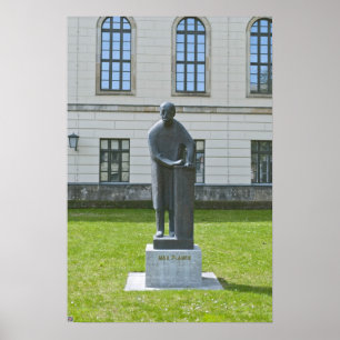 Staty av Max Planck i Berlin Poster