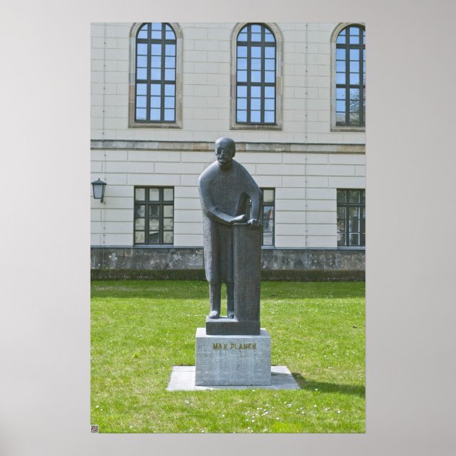 Staty av Max Planck i Berlin Poster (Framsidan)