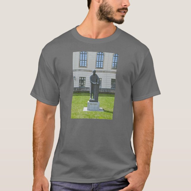 Staty av Max Planck i Berlin Tee Shirt (Framsida)