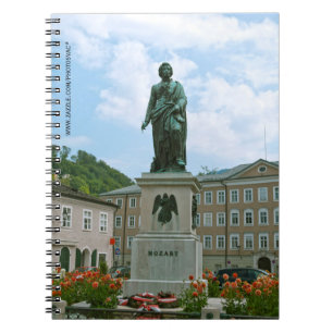 Staty av Mozart i Salzburg Anteckningsbok