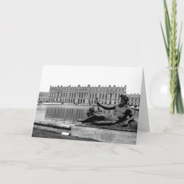 Staty av Neptune på Versailles Kort (Framsida)