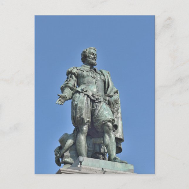 Staty av Peter Paul Rubens i Antwerpen Vykort (Framsida)