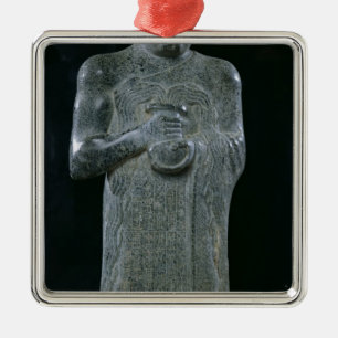Staty av Prince Gudea, c.2150 BC Julgransprydnad Metall