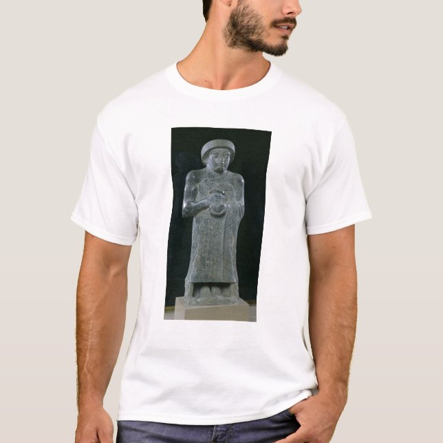 Staty av Prince Gudea, c.2150 BC Tee (Framsida)