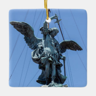 Staty av Sankt Mikael - Castel Sant'Angelo toppen, Julgransprydnad Keramik