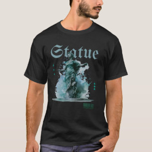 Staty – Konstnärlig Minimal T-Shirt Inspirerad av