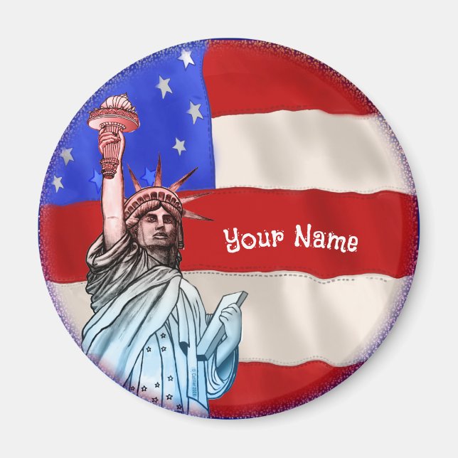 Staty Liberty  Magnet (Framsidan)
