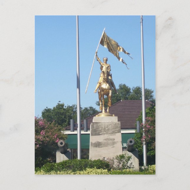 Staty över St. Jeanne d'Arc Vykort (Framsida)