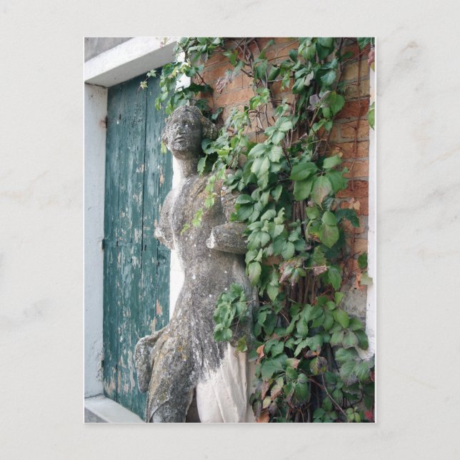 Staty på Torcello Vykort (Framsida)