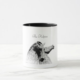 Statyer av kelpies Falkirk Scotland Mugg