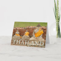 Statyer av sittande buddhor | Ayutthaya, Thailand