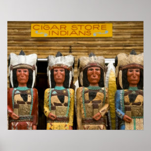 Statyer för cigarrlagerindier poster