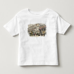 Statyer i Belgien delar upp av den underbara T-shirt