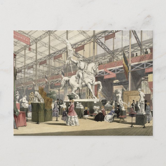 Statyer i Belgien delar upp av den underbara Vykort (Framsida)