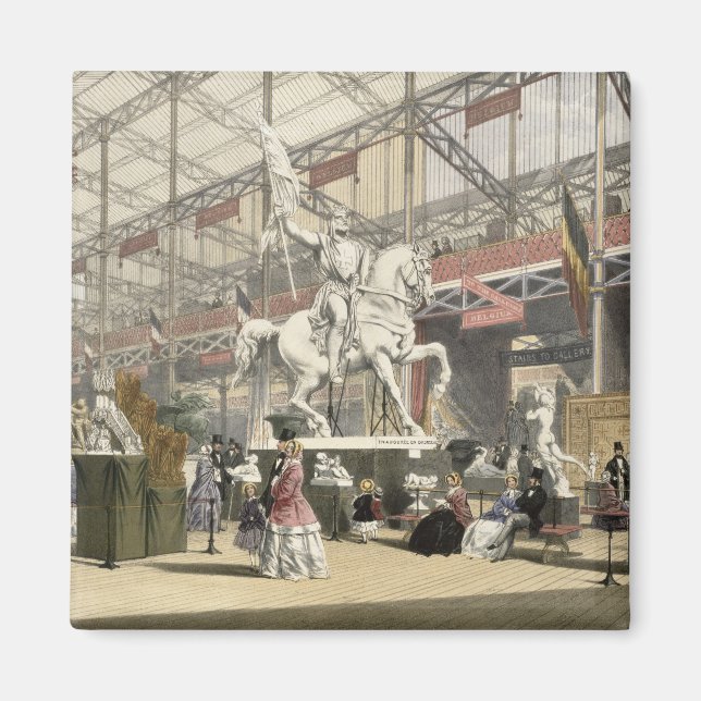 Statyer i Belgiska delen av Underbara Exhibi Magnet (Framsidan)