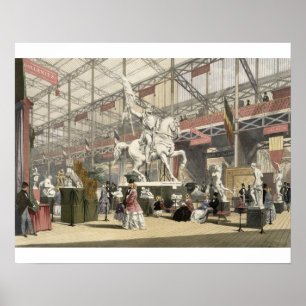 Statyer i Belgiska delen av Underbara Exhibi Poster
