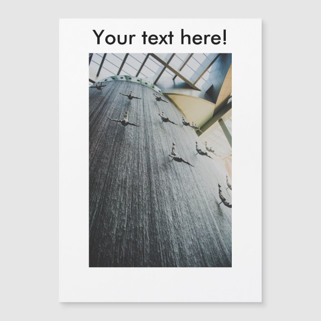 Statyer i Dubai Mall vatten (Framsida)