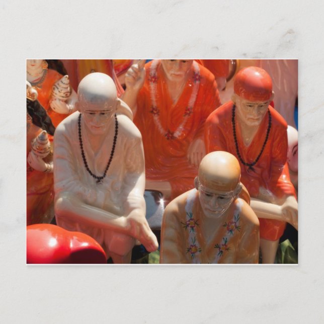 Statyer i Sai Baba Vykort (Framsida)