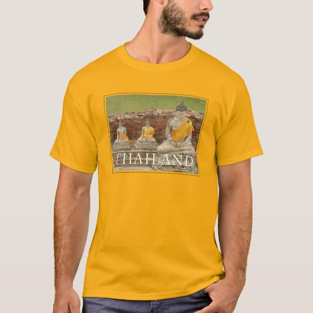 Statyer i Sitta Buddhas | Ayutthaya, Thailand T Shirt (Framsida)