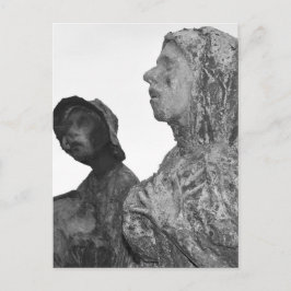 Statyer över den stora svälten i Irland i Dublin Vykort