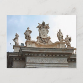 Statyer på St Peter's Square i Vatikanstaten Vykort