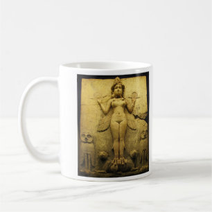 Statylättnad av gudinnan Ishtar Kaffemugg