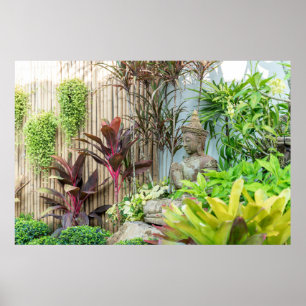 Statyn Buddha Garden Wall Art Poster