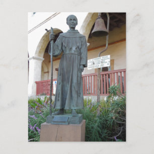 Statyn Far Serra i Santa Barbara Uppdrag Vykort