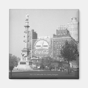Statyn på amerikanstad kvadrerar B&W Magnet