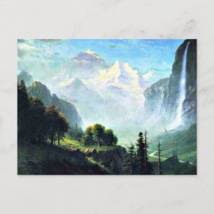 Staubbach Falls nära Lauterbrunnen Schweiz Vykort
