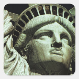 Staue of Liberty Fyrkantigt Klistermärke