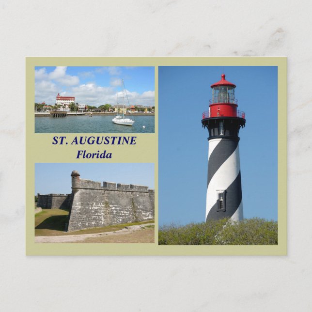 St'Augustine, Florida Postcard Vykort (Framsida)