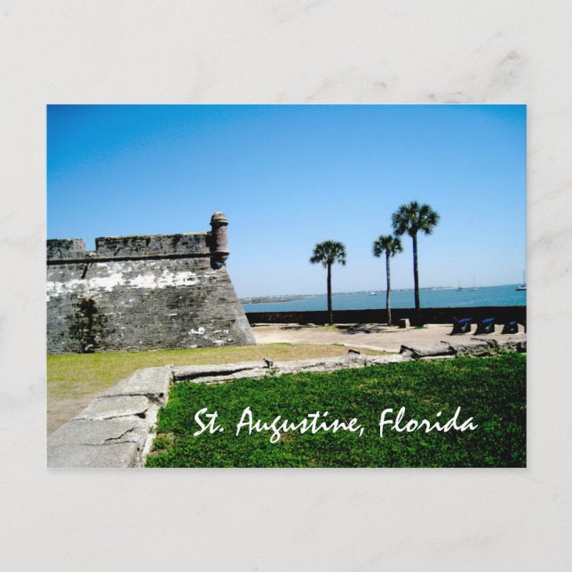 Staugustinefort St Augustine, Florida Vykort (Framsida)