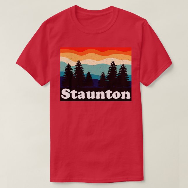 Staunton Colorado Retro T Shirt (Design framsida)