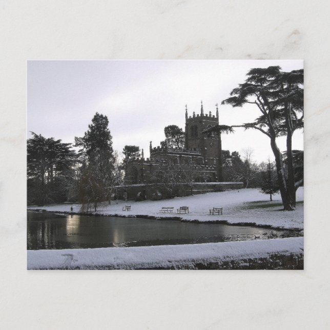 Staunton Harold Church Leicestershire England Vykort (Framsida)