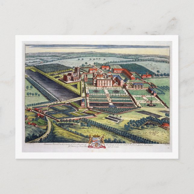 Staunton Harold i länet Leicester engrave Vykort (Framsida)