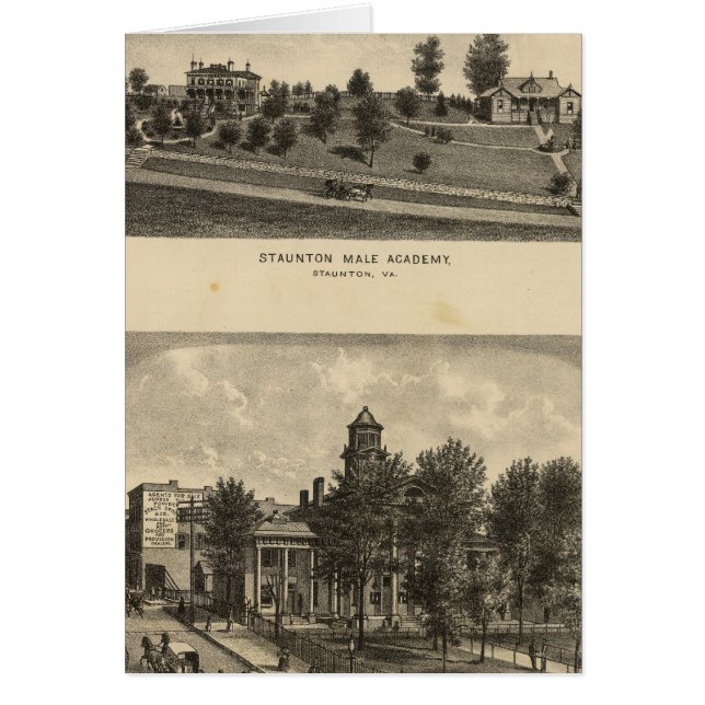 Staunton Male Academy Hälsningskort (Framsidan)