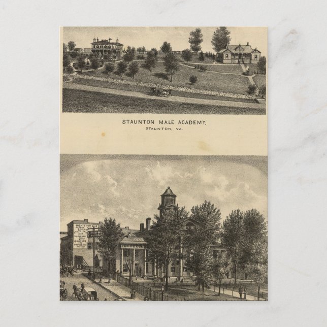 Staunton Male Academy Vykort (Framsida)