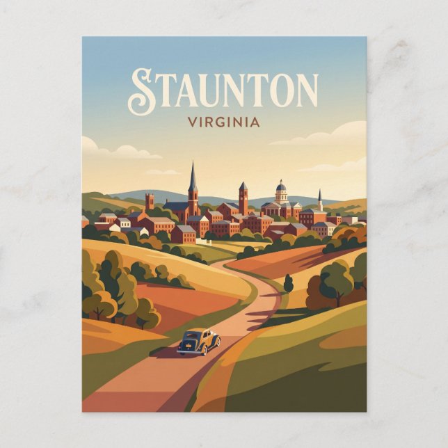 Staunton USA Vykort (Framsida)