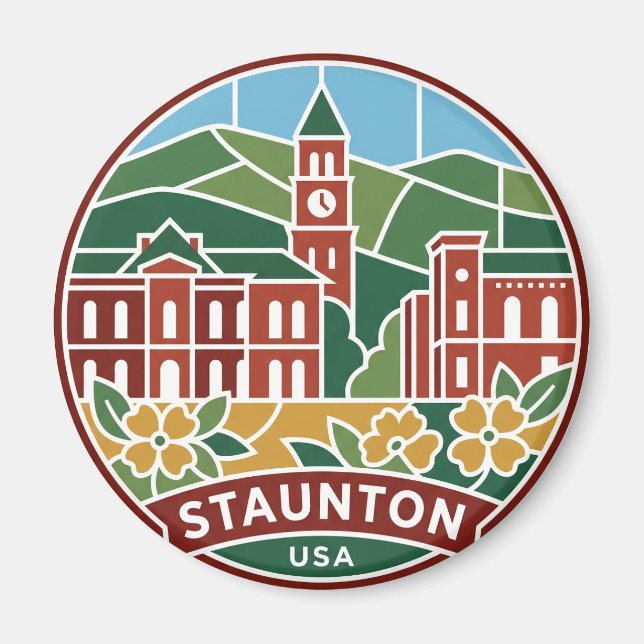 Staunton Virginia Magnet (Framsidan)