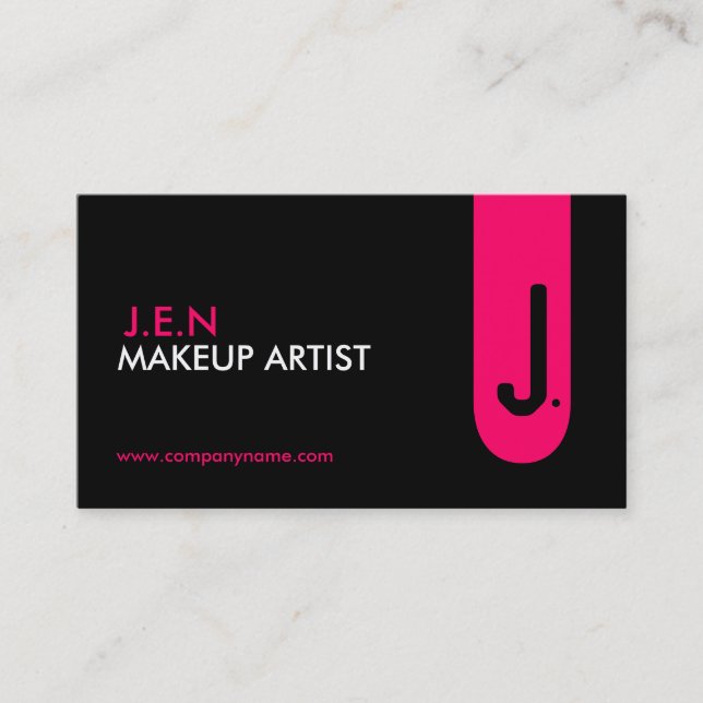 Stava det ut! ~-Monogramvisitkortar Visitkort (Framsida)