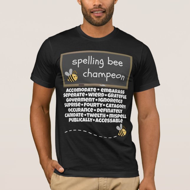 Stava felstavad ord för bi Champeon Tee Shirt (Framsida)