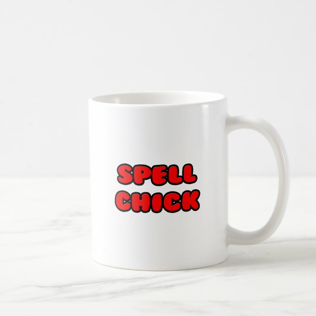 Stavad Chick röd Kaffemugg (Höger)