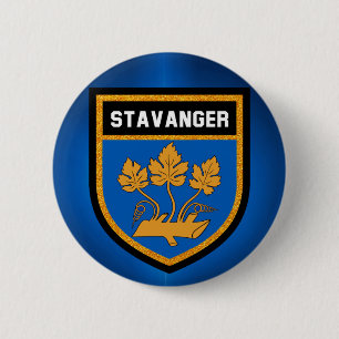 Stavanger Flagga Knapp