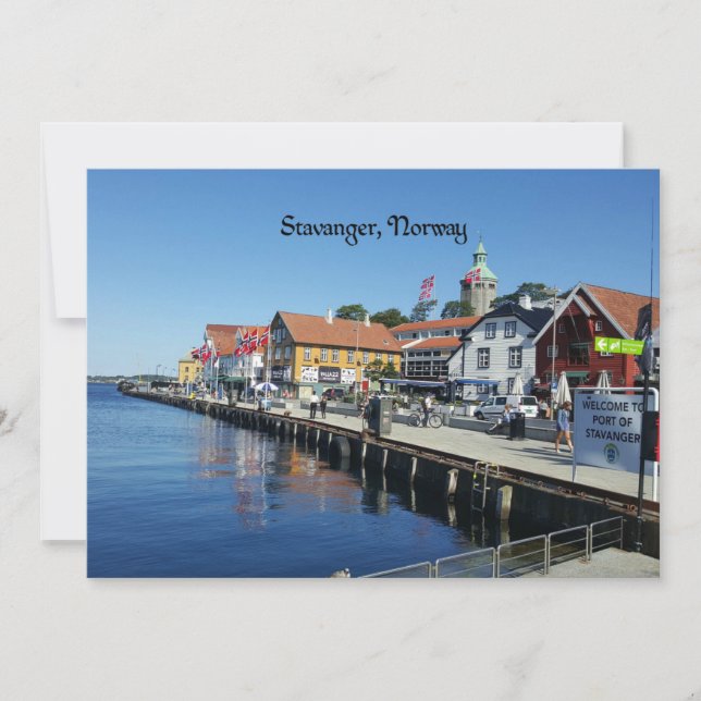 Stavanger, fotografi av Norgen, Kort (Framsida)